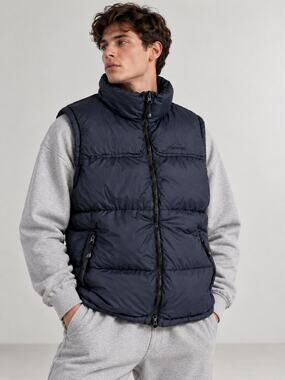 Polar Edge Men’s Down Puffer Vest – Size L – Dark Navy Blue